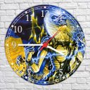 Ver imagem 3 de Relógio De Parede Bar Banda Rock Iron Maiden Músicas Decoração Salas Quartz
