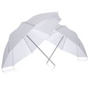 Ver imagem 1 de Kit 2x Sombrinha Difusora 91cm Branca Estúdio Flash Foto Lorben