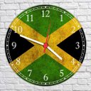 Ver imagem 4 de Relógio De Parede Bandeira Da Jamaica Países Decoração