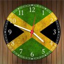 Ver imagem 3 de Relógio De Parede Bandeira Da Jamaica Países Decoração