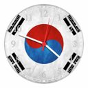 Ver imagem 1 de Relógio De Parede Bandeira Coreia Do Sul Países Decoração