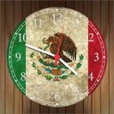 Ver imagem 2 de Relógio De Parede Bandeira Do México Países Decoração