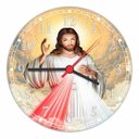 Ver imagem 1 de Relógio De Parede Jesus Cristo Divina Misericórdia Decoração Quartz
