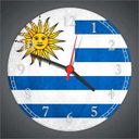 Ver imagem 3 de Relógio De Parede Bandeira Do Uruguai Países Decoração