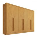 Ver imagem 2 de Guarda-roupa Casal Valencia 6 Portas 6 Gavetas 100% Mdf Peroba - Mademarques