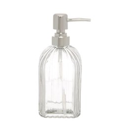 Kit Banheiro de Vidro - 3 Peças - Conjunto Luxo Cromado - Porta Sabonete Liquido - Porta Escovas - S - 2
