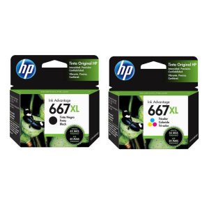 Cartucho de Tinta Hp 667xl 667 3ym80l 3ym81a Deskjet 2776 Kit