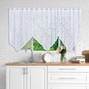 Ver imagem 4 de Cortina Bando Renda Cascata Cozinha Tulipa 2,65x1,00 Sortida:Branca