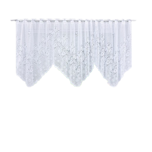 Cortina Bando Renda Cascata Cozinha Tulipa 2,65x1,00 Sortida:branca