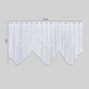 Ver imagem 6 de Cortina Bando Renda Cascata Cozinha Tulipa 2,65x1,00 Sortida:Branca