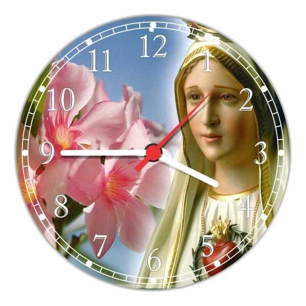 Relógio De Parede Maria Religiosidade Católico Decoração Quartz - 1