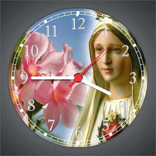 Relógio De Parede Maria Religiosidade Católico Decoração Quartz - 4