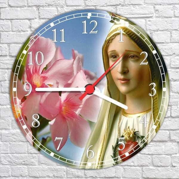 Relógio De Parede Maria Religiosidade Católico Decoração Quartz - 2