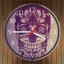 Ver imagem 2 de Relógio De Parede Abstrato Caveira Decoração Salas Quartos Quartz