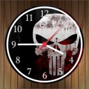 Ver imagem 2 de Relógio De Parede Justiceiro Caveira Decoração Salas Quartos Quartz
