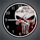 Ver imagem 3 de Relógio De Parede Justiceiro Caveira Decoração Salas Quartos Quartz