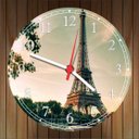 Ver imagem 3 de Relógio De Parede Cidade Torre Eiffel Decoração Salas Quartos Quartz