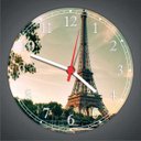 Ver imagem 2 de Relógio De Parede Cidade Torre Eiffel Decoração Salas Quartos Quartz
