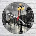 Ver imagem 3 de Relógio De Parede Cidade Ruas De Paris Decoração Salas Quartos Quartz