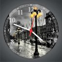 Ver imagem 4 de Relógio De Parede Cidade Ruas De Paris Decoração Salas Quartos Quartz