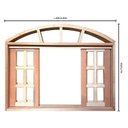 Ver mais imagens de Janela de Madeira Vitro de Correr em Arco Eucalipto Bat 10 Cm Copa Verde Madeiras - 1.00(l)x1.00(a)