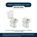 Ver imagem 4 de Assento Sanitário em MDF Mariana Branco para bacia Icasa