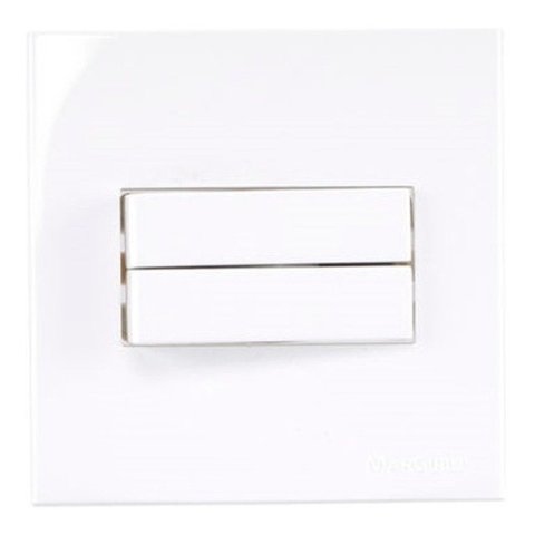 Linha Sleek Conjunto Interruptor Moderno Duplo Simples Para Móvel Drywall Gesso Excelente Acabamento