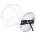 Ver imagem 5 de 10 Lustres Teto Plafon Industrial Aramado Diamante Retrô Luminária Sobrepor Vintage Branco Agp Agp I