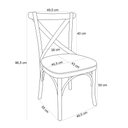 Ver imagem 4 de Kit 06 Cadeiras Para Sala de Jantar e Estar Living Estofada Ávila L02 Couríssimo Verde Musgo - Lyam 