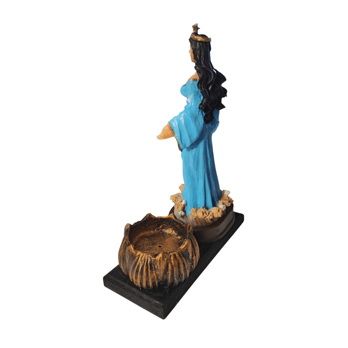 Iemanjá Porta Vela Católica Orixá Umbanda Candomblé Axé 15 cm Loja Mistica Porta Vela Iemanjá 15 cm - 5