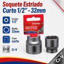 Ver imagem 2 de Soquete Estriado 32mm Curto Encaixe 1/2 Cr-V Corneta