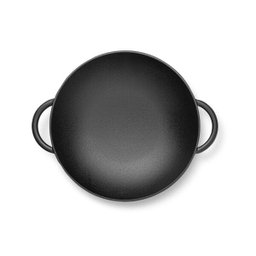 Panela Wok Ferro Fundido com Tampa de Vidro - Mta - 3
