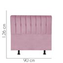 Ver imagem 2 de Cabeceira para Cama Box Solteiro 90 Cm Kiara:rosa Bebe
