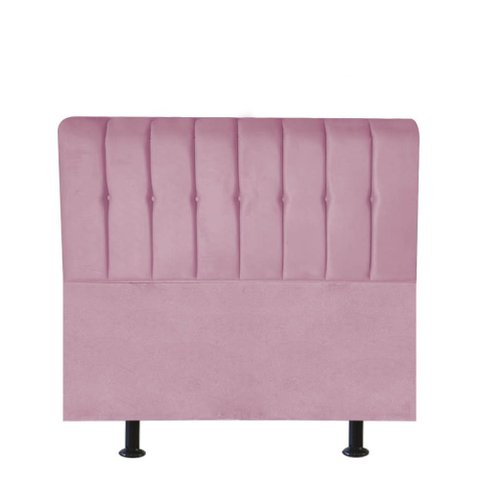 Cabeceira para Cama Box Solteiro 90 Cm Kiara:rosa Bebe