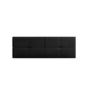 Ver imagem 1 de Cabeceira Suspensa Bruna Cama Box Casal 140cm X 55cm para Parede Preto Suede