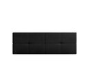 Ver imagem 1 de Cabeceira Suspensa Bruna Cama Box Casal 140cm X 55cm para Parede Preto Suede