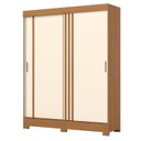 Ver imagem 1 de Guarda Roupa Solteiro 02 Portas de Correr 02 Gavetas Kevin Cinamomo Off White - Henn - Briz