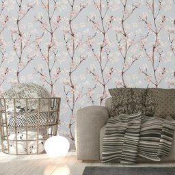 Papel de Parede Adesivo Floral Cerejeira Delicada - 1