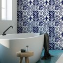 Ver imagem 1 de Papel de Parede Adesivo Azulejo Portugues Lisboa Azul e Branco