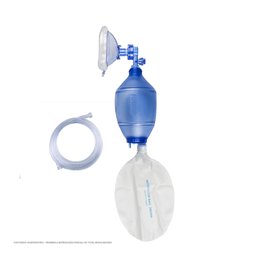 Kit Ambu Reanimador Ressuscitador Manual Adulto + Guedel - 2