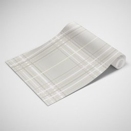 Papel de Parede Adesivo Xadrez Bege - 2