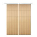 Ver imagem 1 de Porta Dupla de Correr P- Verniz Frisada F03 - 210x140
