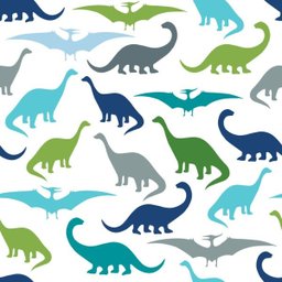 Papel de Parede Adesivo Infantil Dinossauros Azul Verde e Cinza - 3