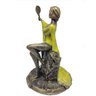 Estátua Exclusiva Orixá Oxum (sentada) - Decoração Resina - 3
