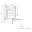 Ver imagem 4 de Guarda-Roupa Solteiro 3 Portas e Cama Baú Premium Zanzini