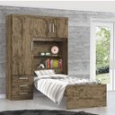 Ver mais imagens de Guarda-Roupa Solteiro 3 Portas e Cama Baú Premium Zanzini