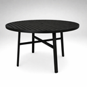 Ver imagem 7 de Mesa Redonda Jantar Externa Alumínio Ripado 1,30m + 6 Poltronas Tela Sling