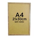 Ver imagem 3 de Moldura Quadro A4 21x30 Diploma Certificado Foto sem Vidro