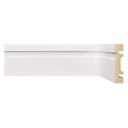 Ver imagem 2 de Rodapé de MDF 7CMX15MMX1,80m com Friso 702 Branco/Frisado Moldufama