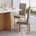 Ver imagem 5 de Conjunto 4 Cadeiras para Sala de Jantar Nice Marrom/Mel/Caramelo